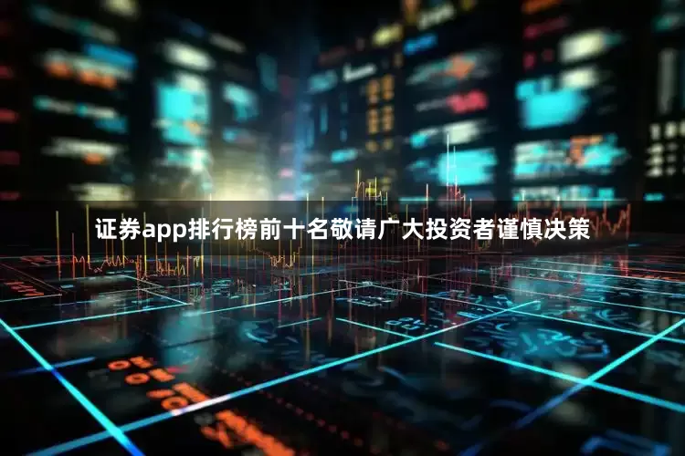 证券app排行榜前十名敬请广大投资者谨慎决策